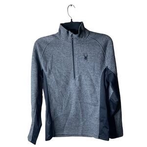 Spyder Outbound Sweater Mens M Long Sleeve 1/2 Zip Spider Mock Preppy Pullover